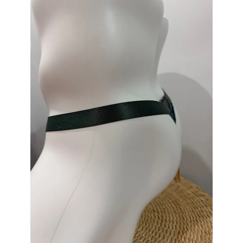 Cosabella Never Say Never Printed Italian Thong  Paisley Green Lace Men's XL